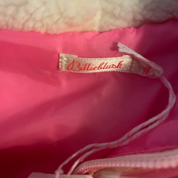 NWT Billieblush Printed Puffer Jacket Pink - Picture 8 of 9